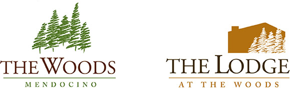 The Woods and The Lodge Logos